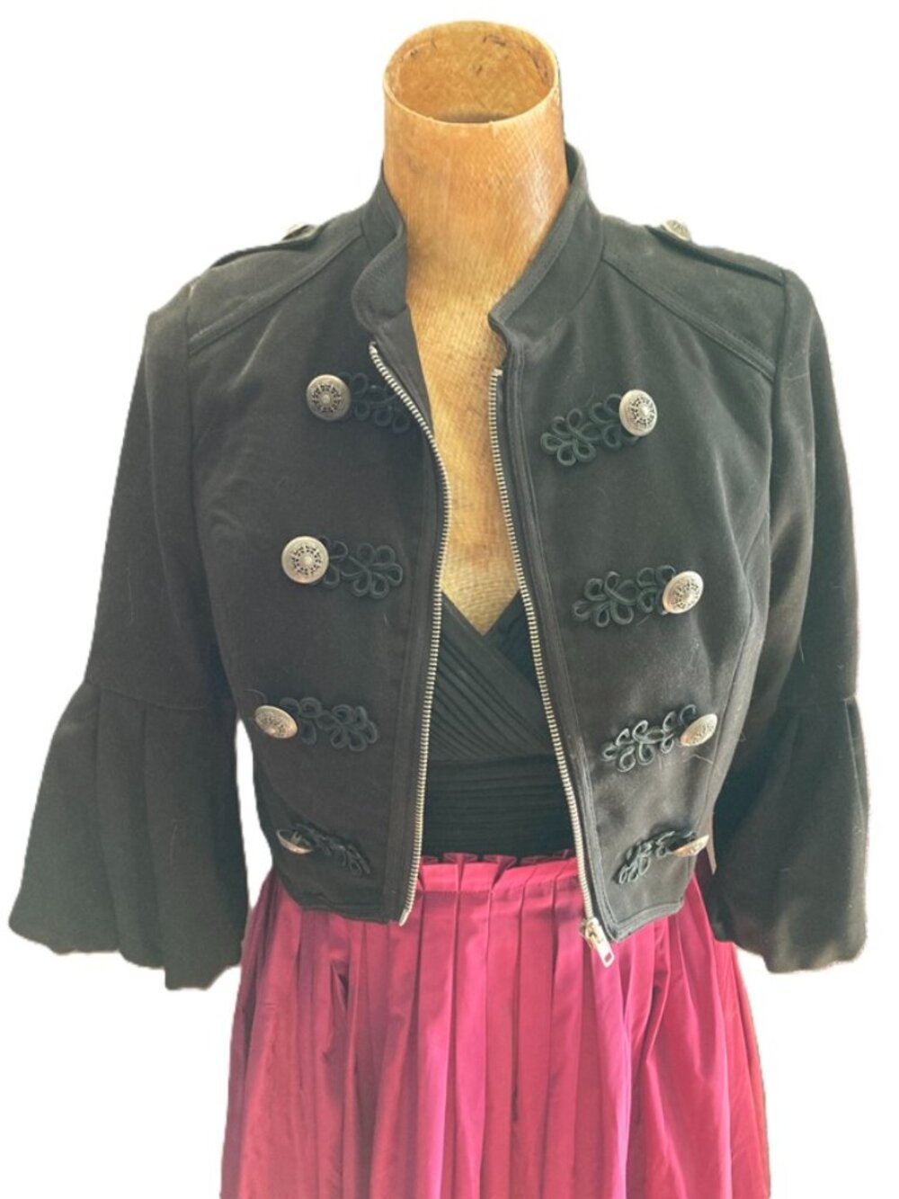 Forever 21 Y2K 2000's "Twist" Cirque Circus Themed Jacket Size Large